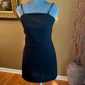 Lulus black dress with tie back